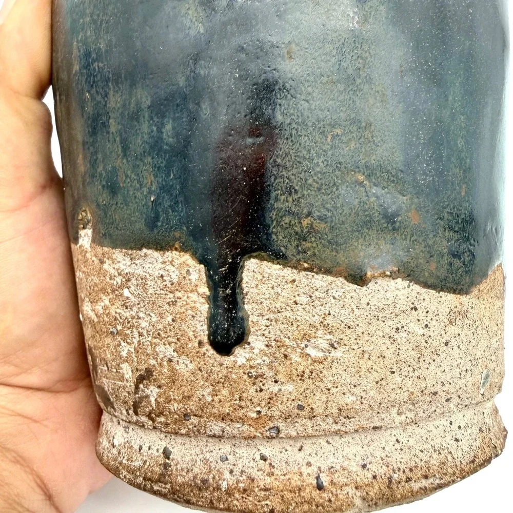 13th C Chinese Henan Black Iron Glaze Jar 8.3